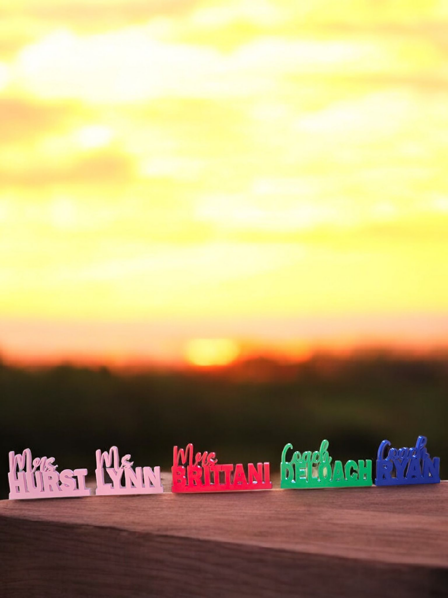 3D Printed Teacher name sign