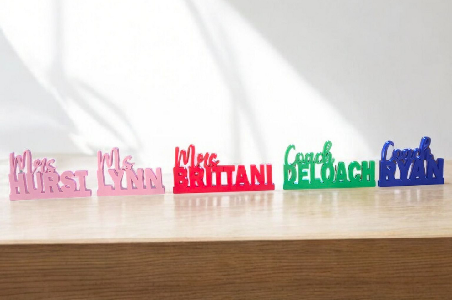 3D Printed Teacher name sign