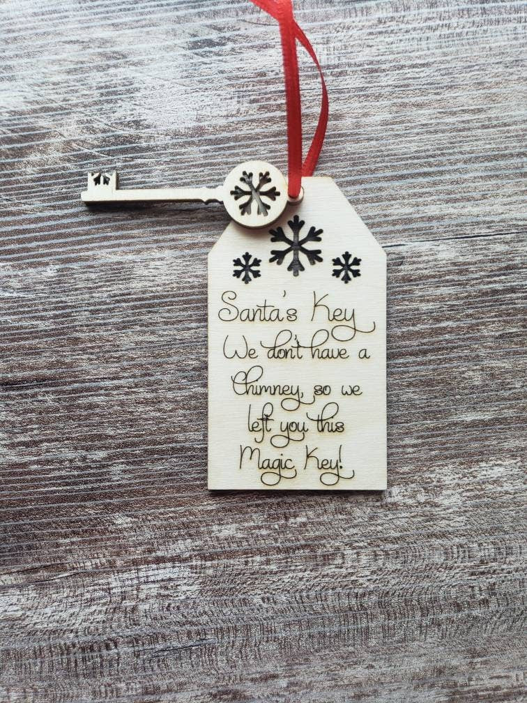 Santa's Key Christmas Ornament