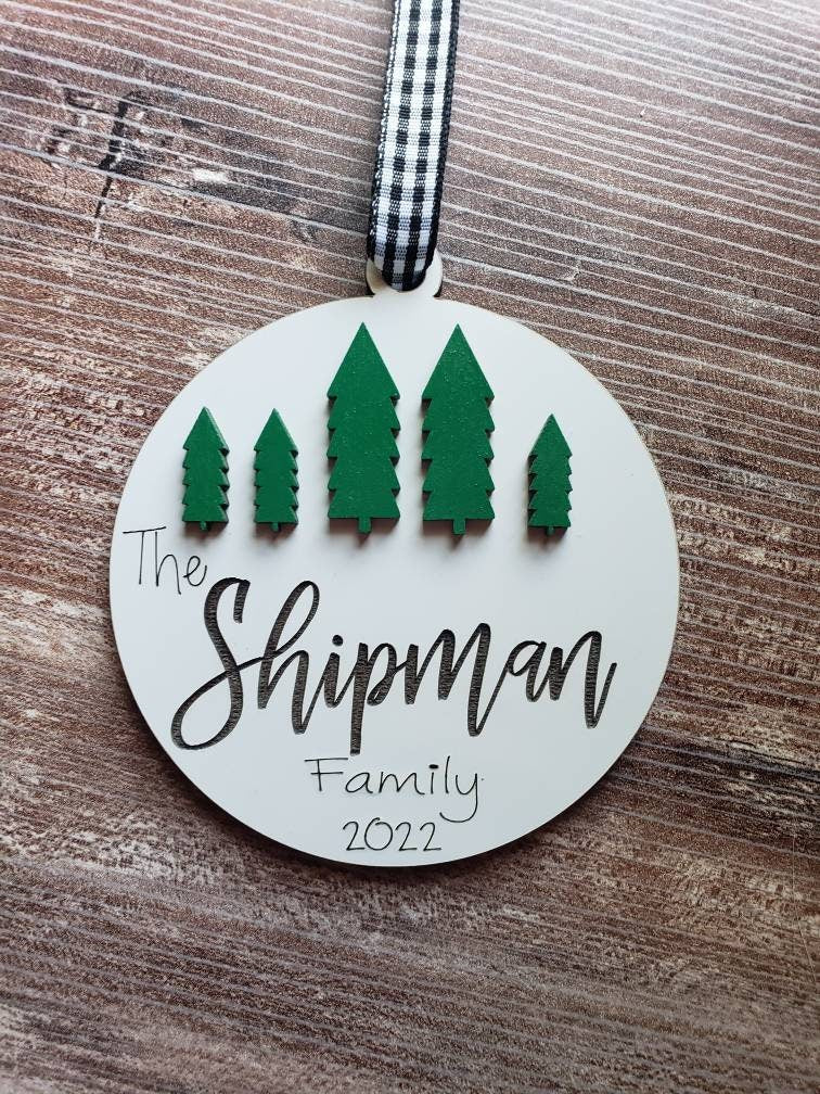 Tree Personalized Christmas Ornaments
