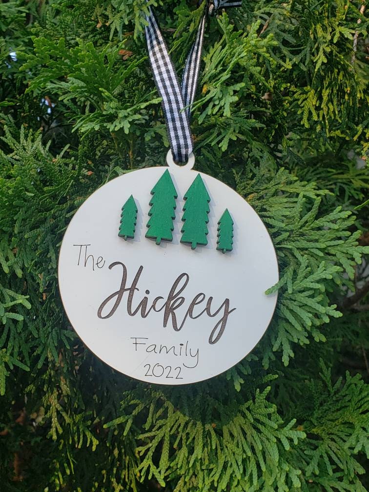 Tree Personalized Christmas Ornaments