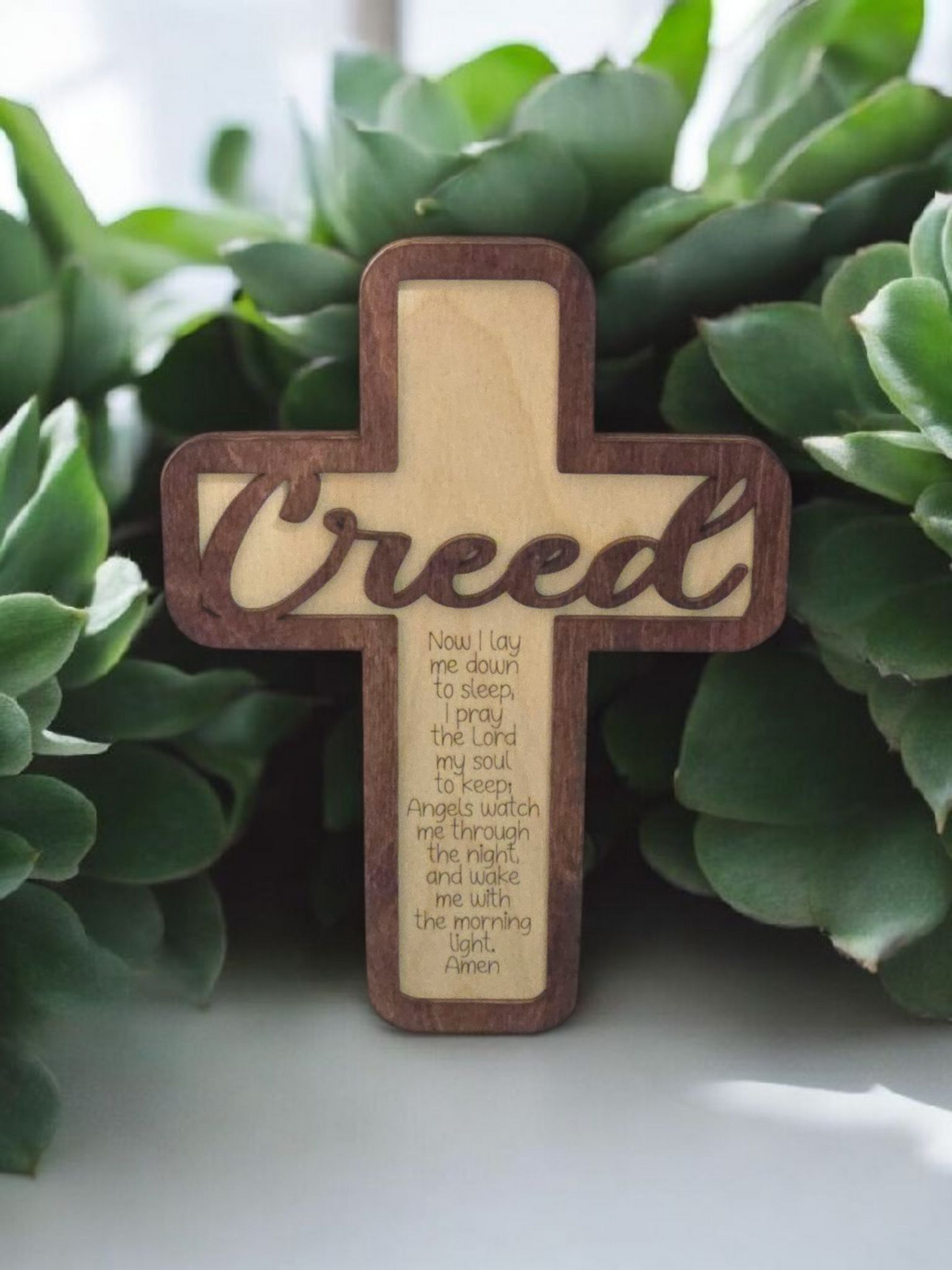 Now I lay me down to sleep prayer cross personalized