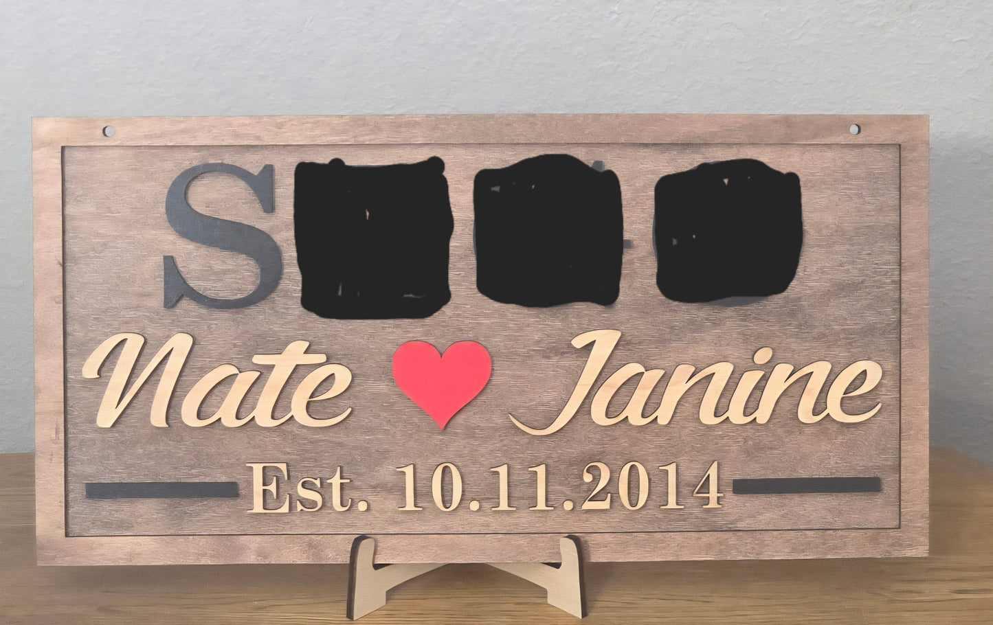 Couple Est Sign smaller personalized