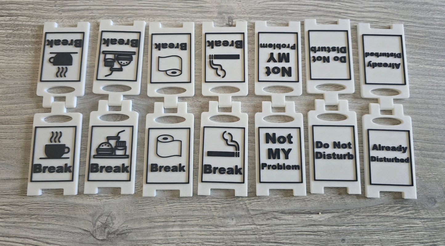 3D printed multiple selections small signs