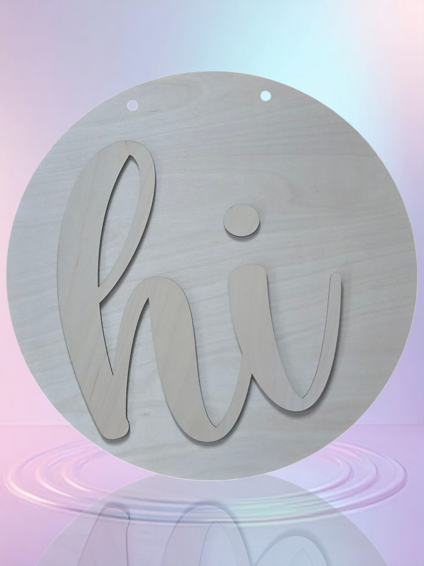 hi sign 15" DIY