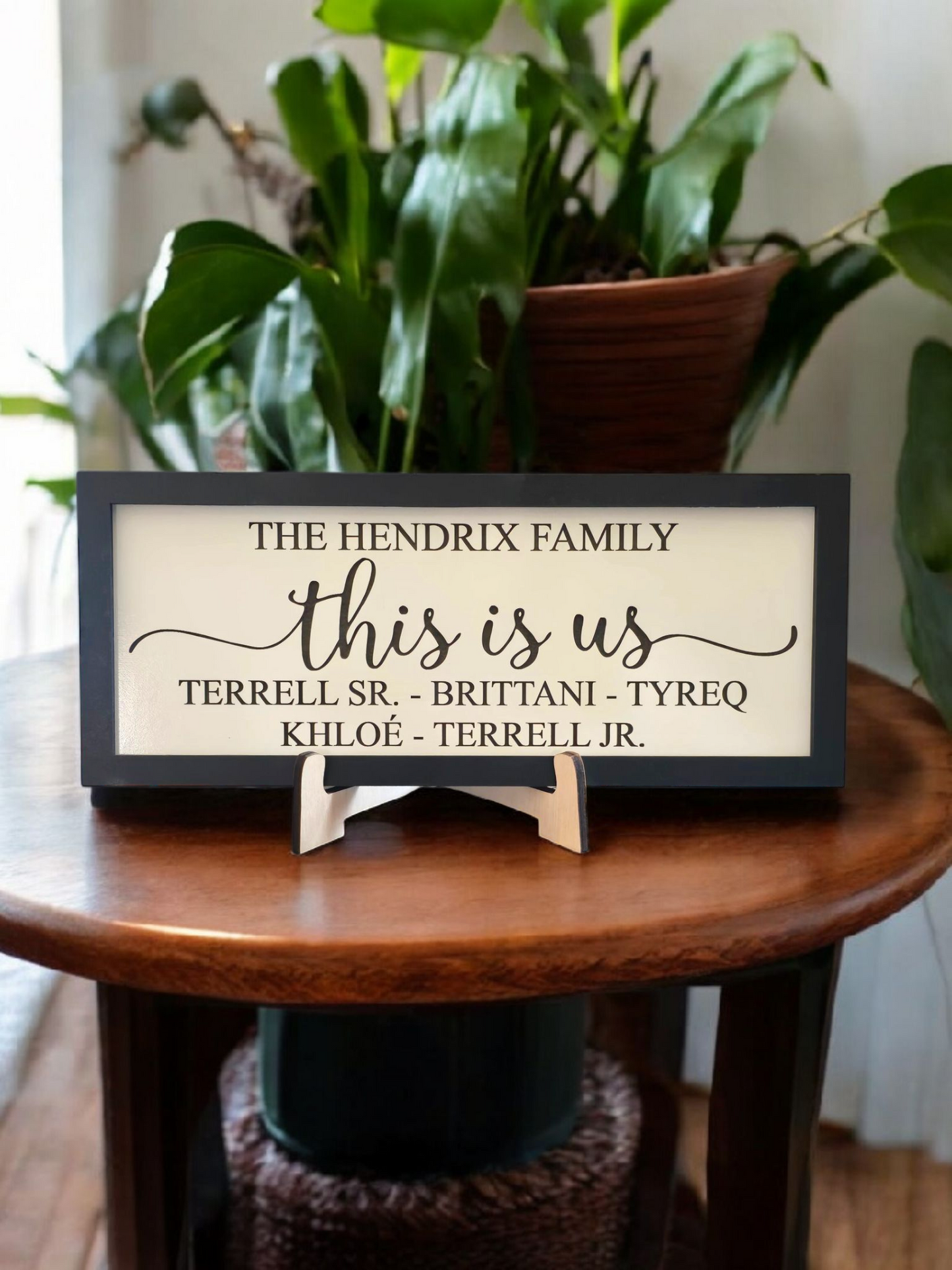 This is us personalized Family sign