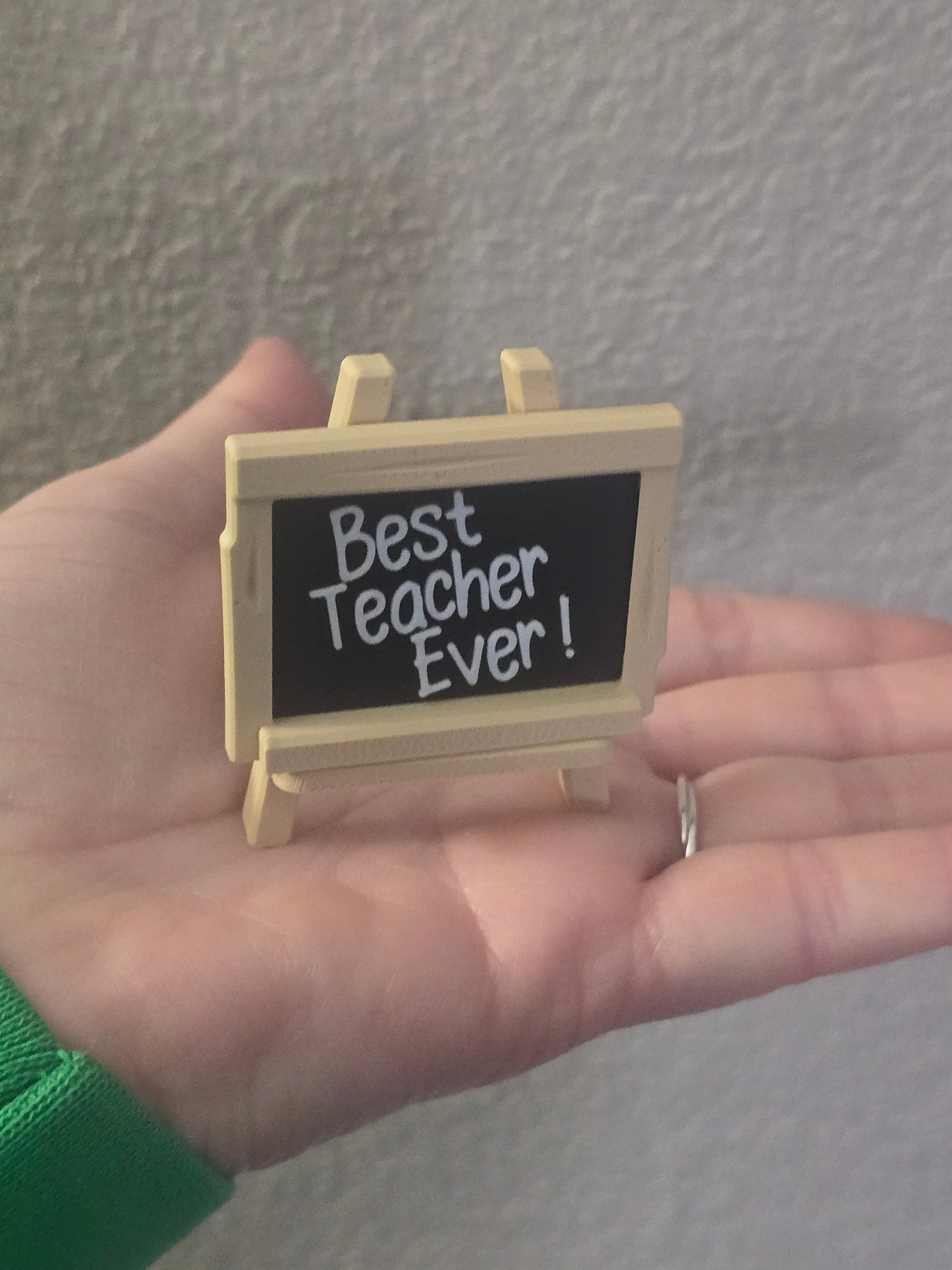3D Printed small easel teacher sign Personalized
