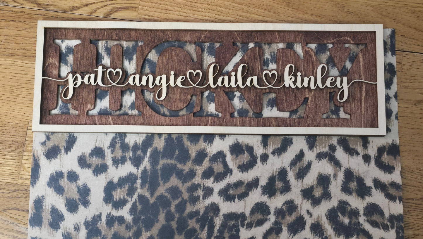 Mothers Day Sign Family personalized