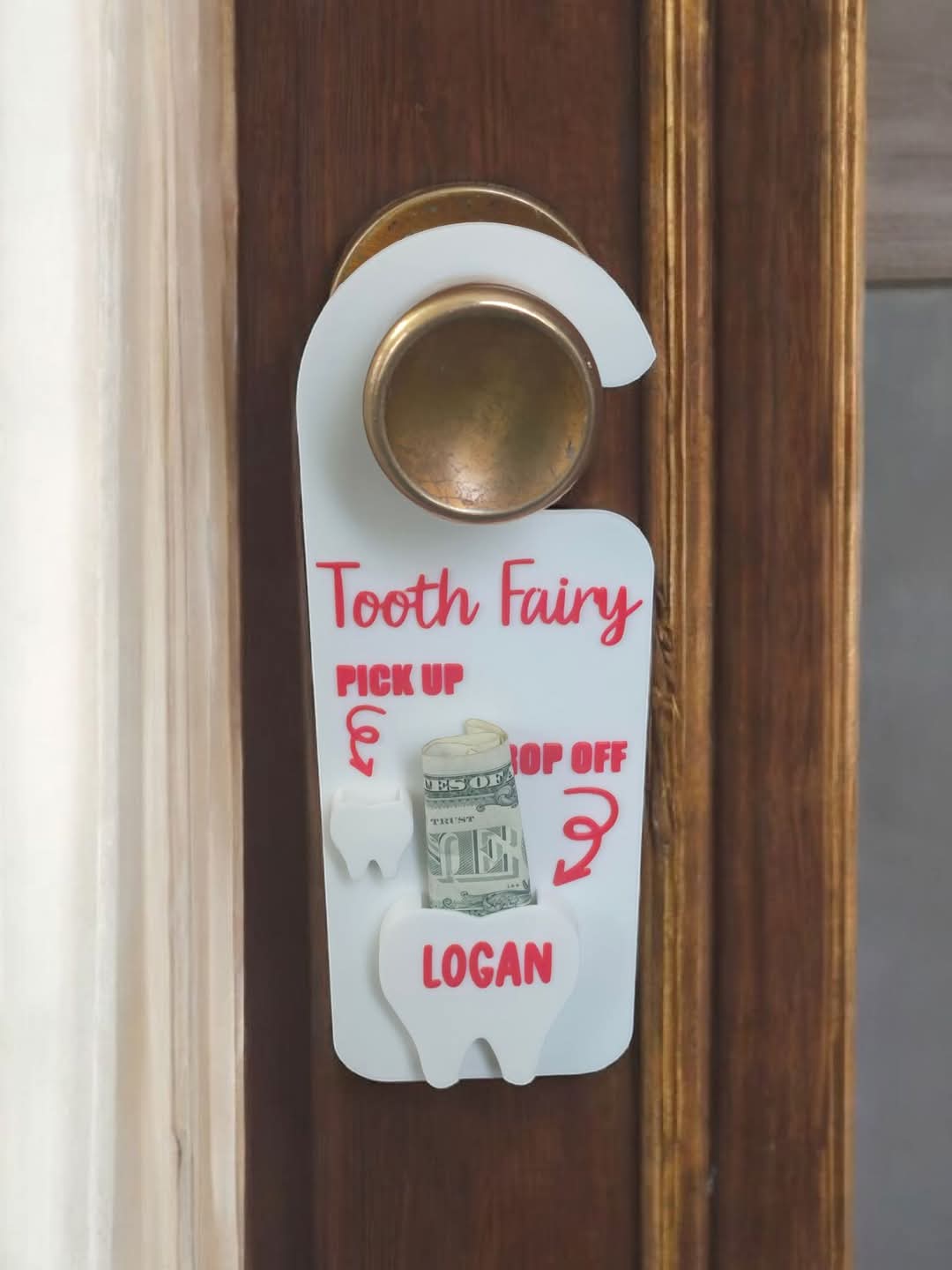 3D printed Tooth Fairy Holder Personalized