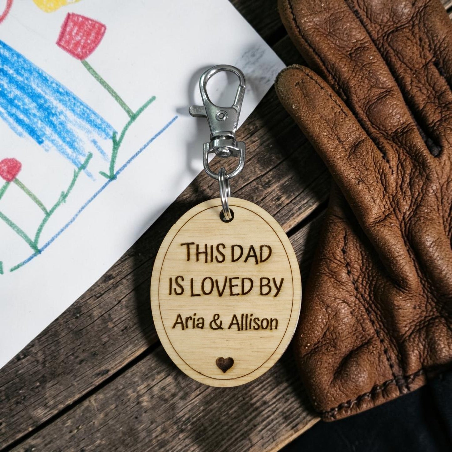 This Dad is loved by personalized with names