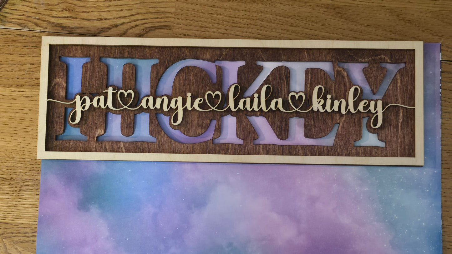 Mothers Day Sign Family personalized