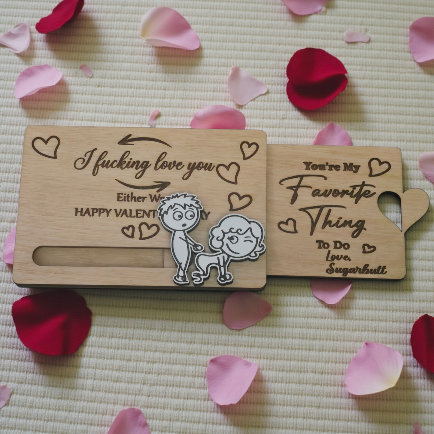 I fucking love you either way Happy Valentine's Day Personalized slider