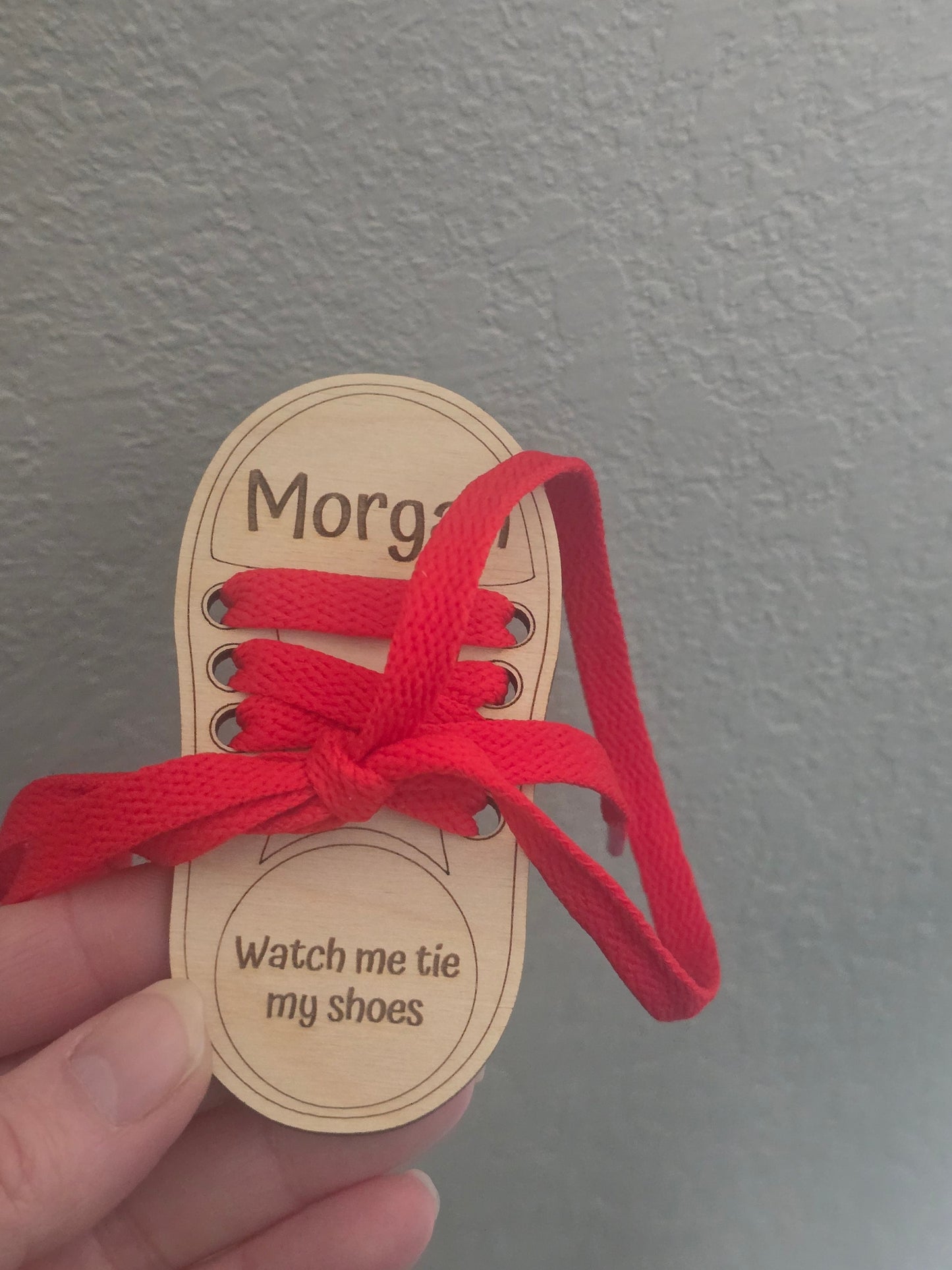Learn to tie shoes personalized