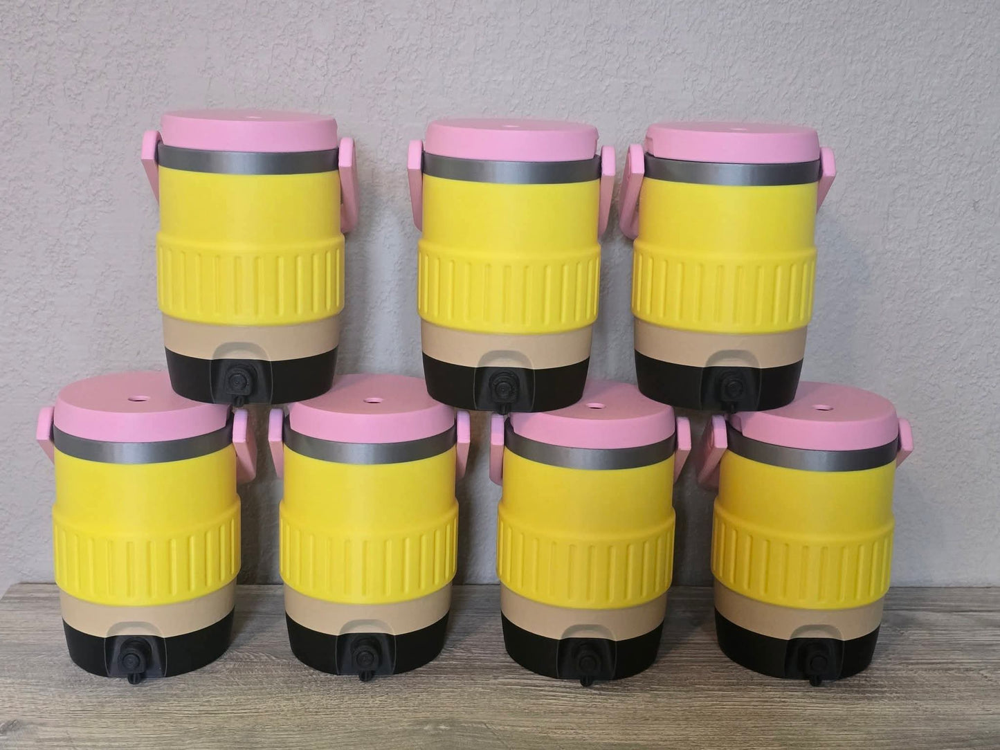 3D printed can cooler pencil and multi color
