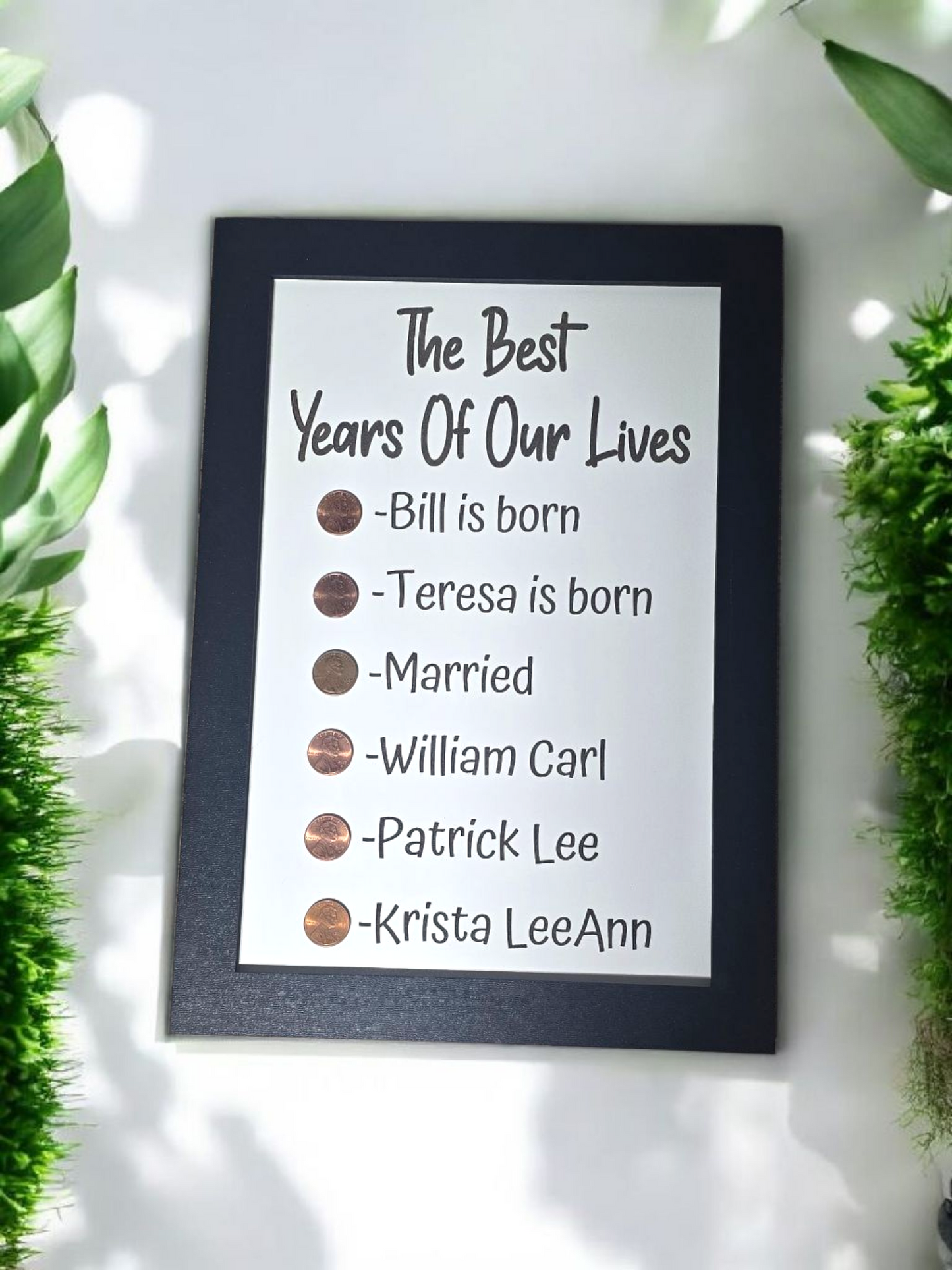 The Best Years of Our Lives penny personalized