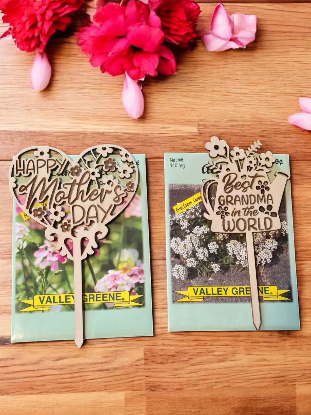 Mother's Day Flower Stakes Personalized