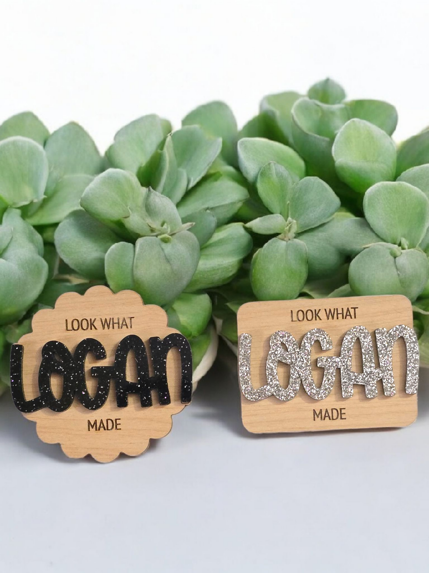 Look what made magnet Personalized acrylic top