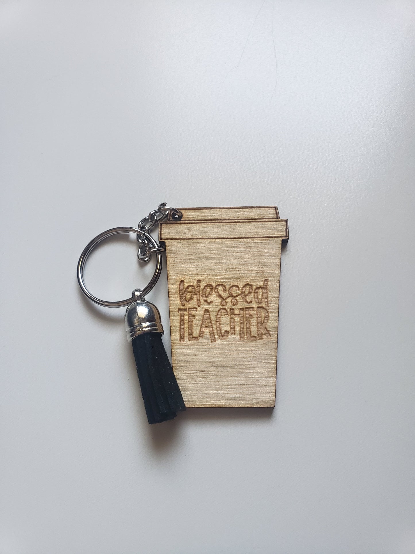 Teacher Coffee Cup Keychains