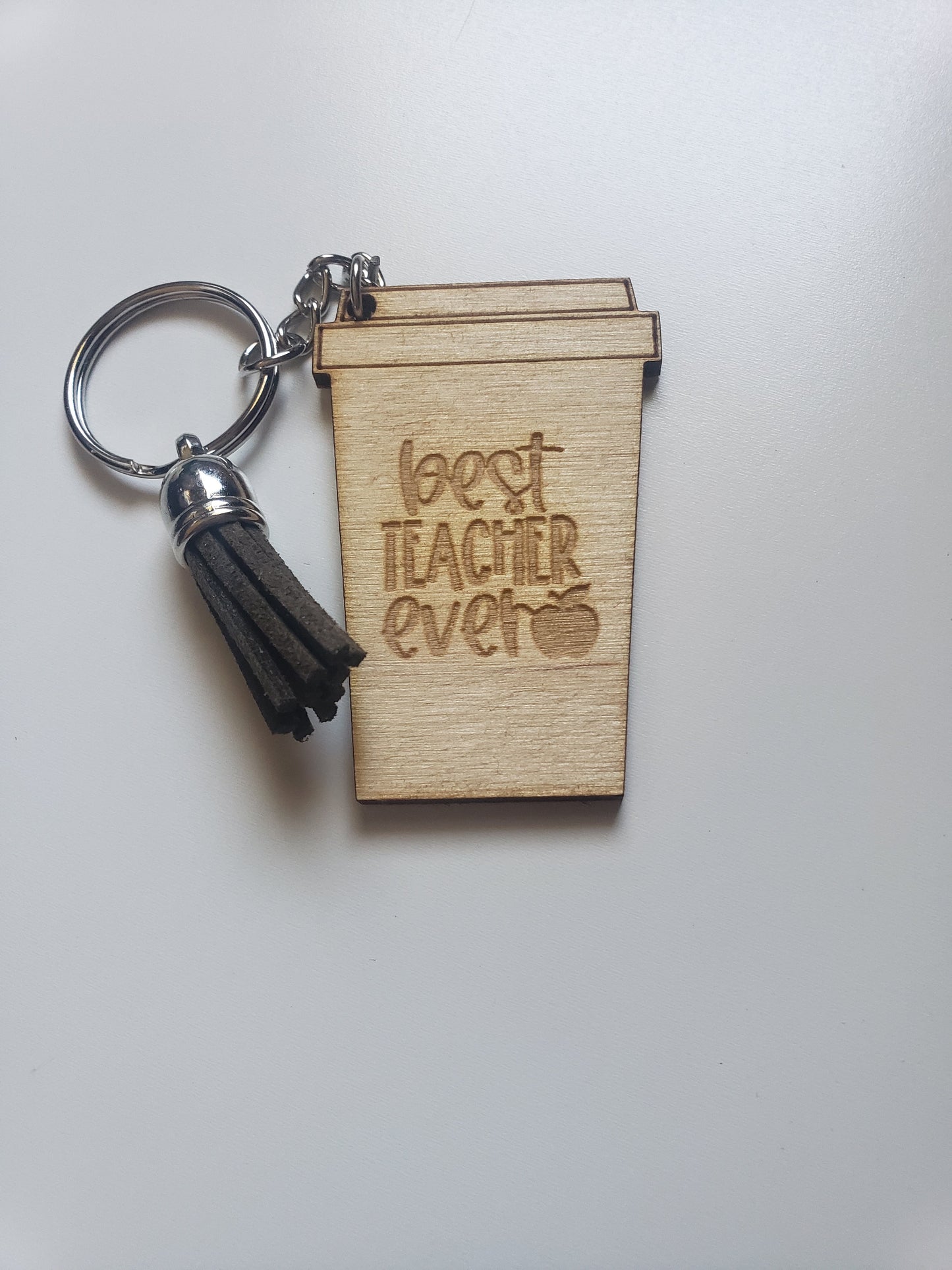 Teacher Coffee Cup Keychains