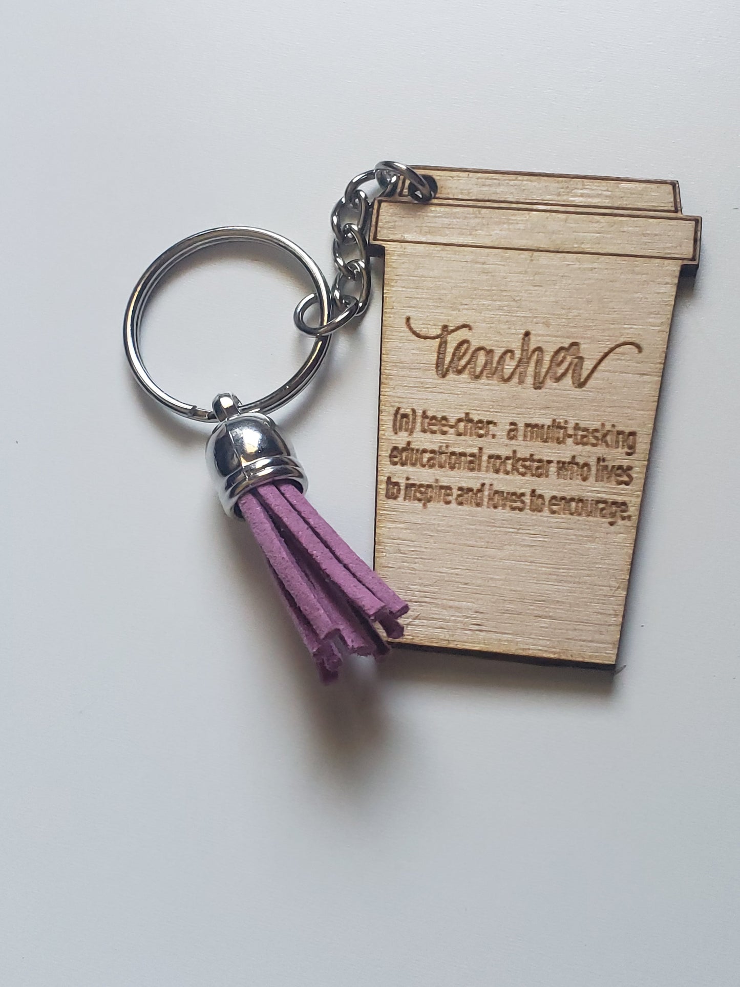 Teacher Coffee Cup Keychains