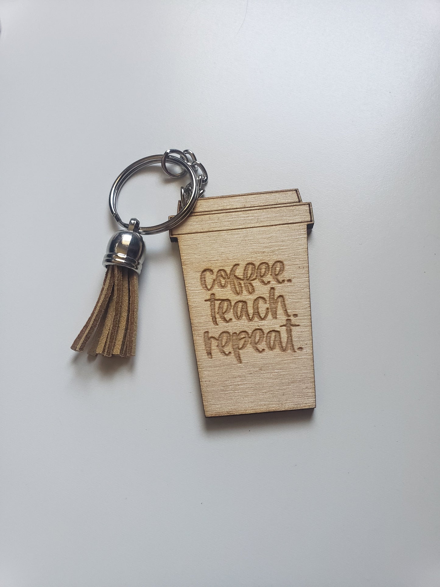 Teacher Coffee Cup Keychains