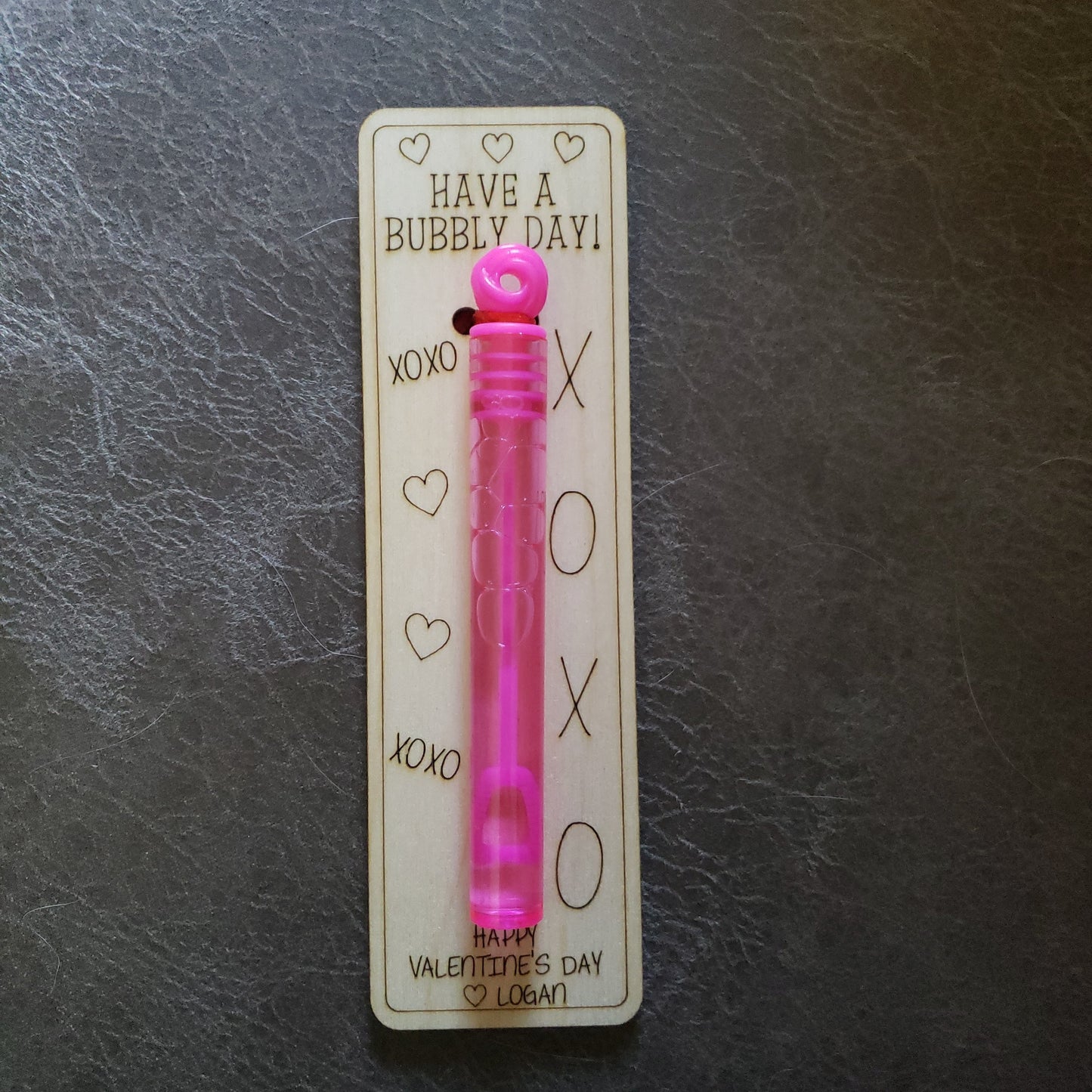 Valentine's Day Bubbles NOT tied!! Personalized