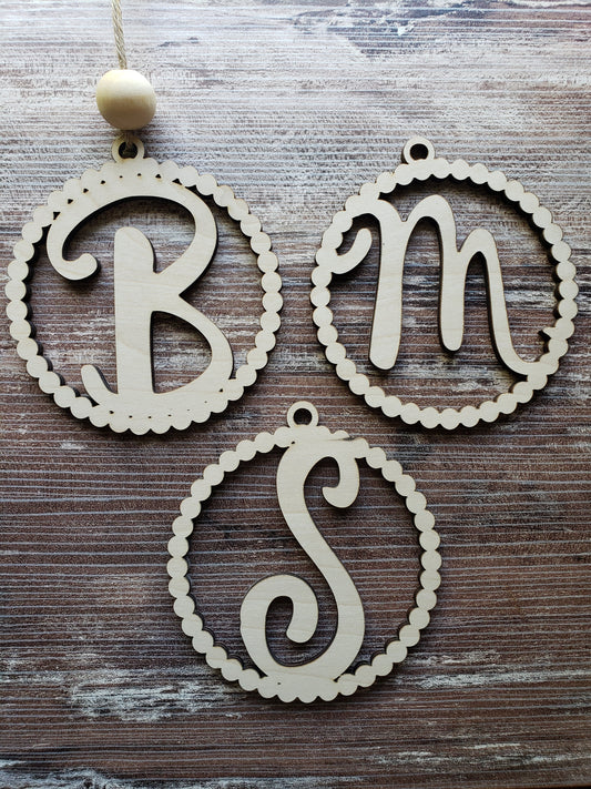 Car charms scalloped Edges