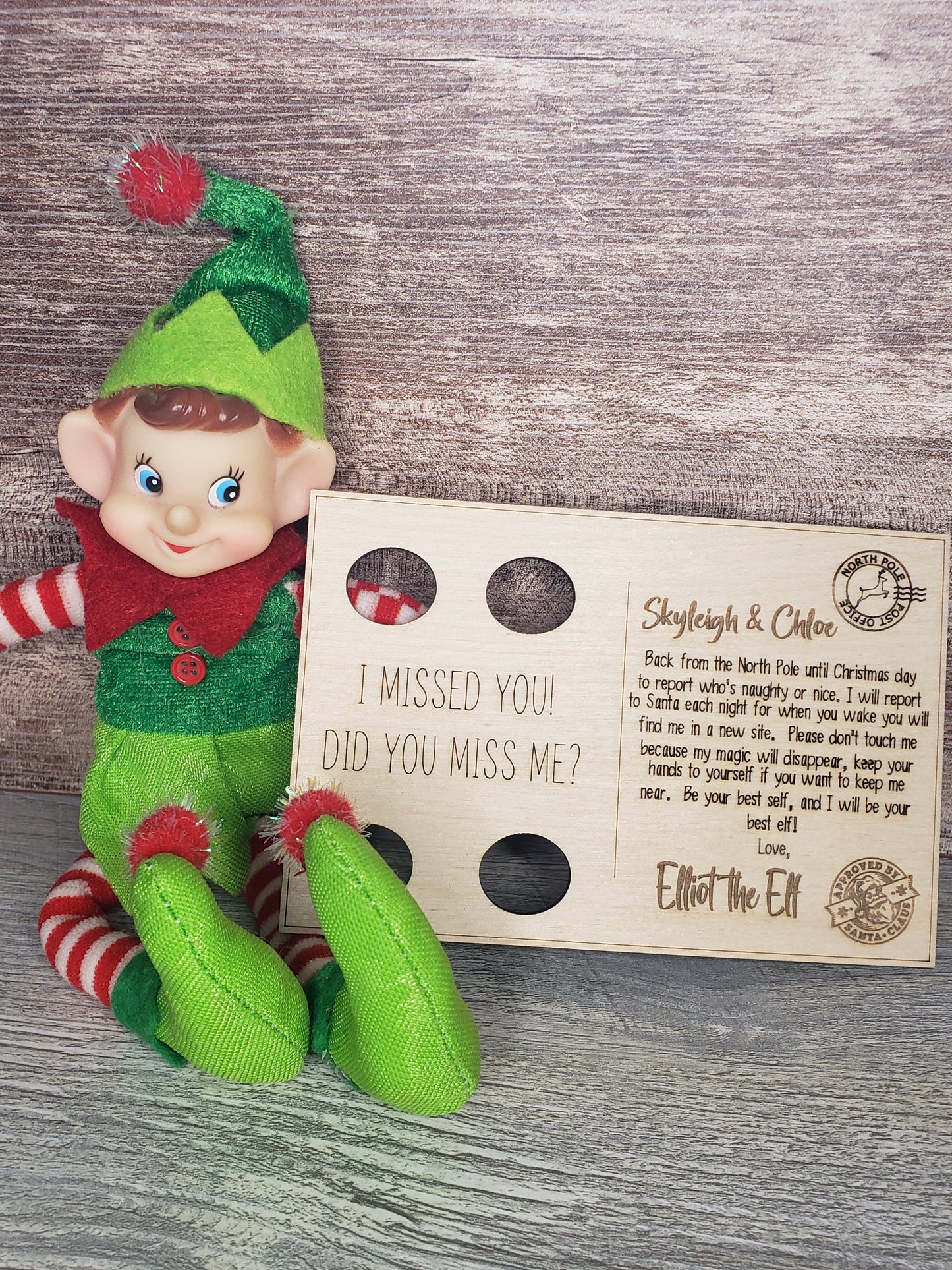 Elf Postcard Personalized