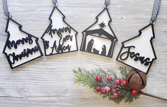 Religious Christmas Ornament church