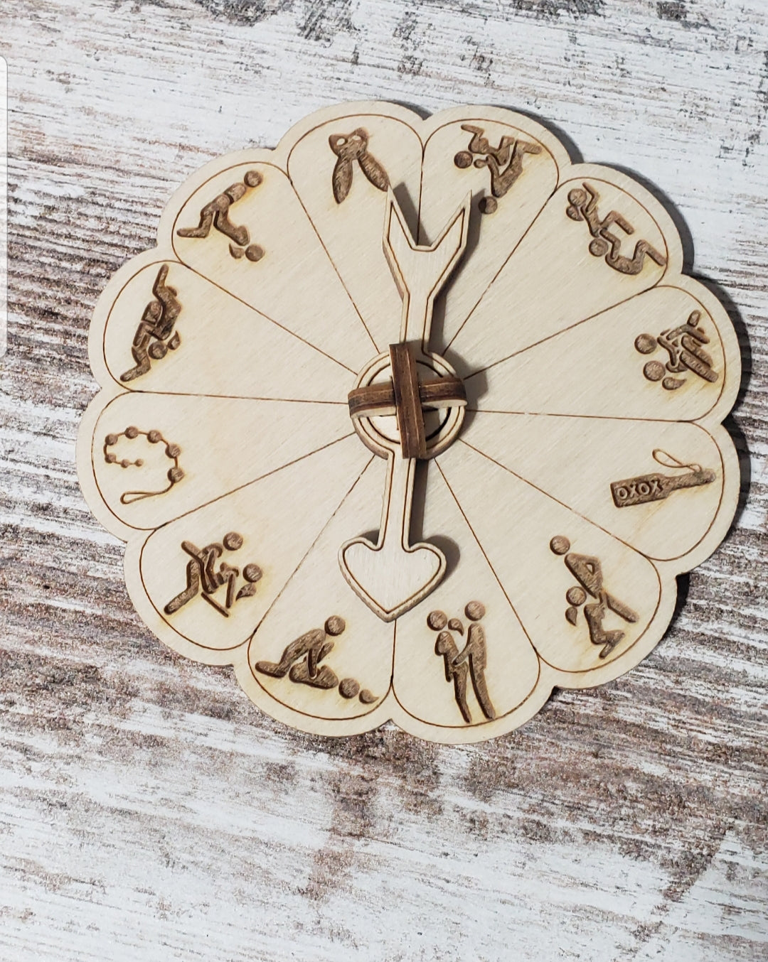 Lovers Activity Spinner Game Perfect for Valentines.