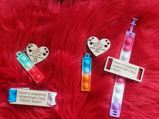Pop it Valentines Personalized