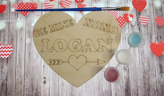 Valentine's Personalized Paint Kit