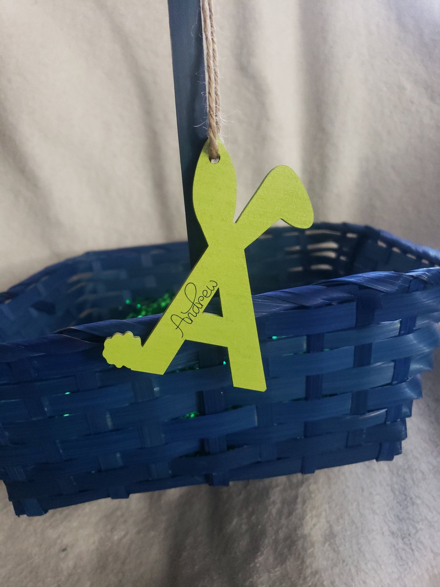 Bunny Easter Basket Personalized Tags