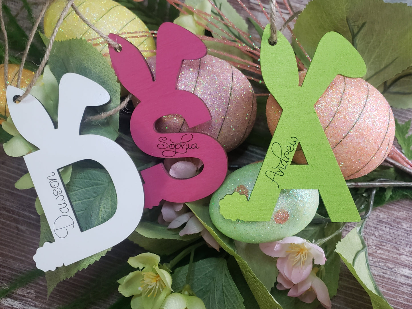 Bunny Easter Basket Personalized Tags