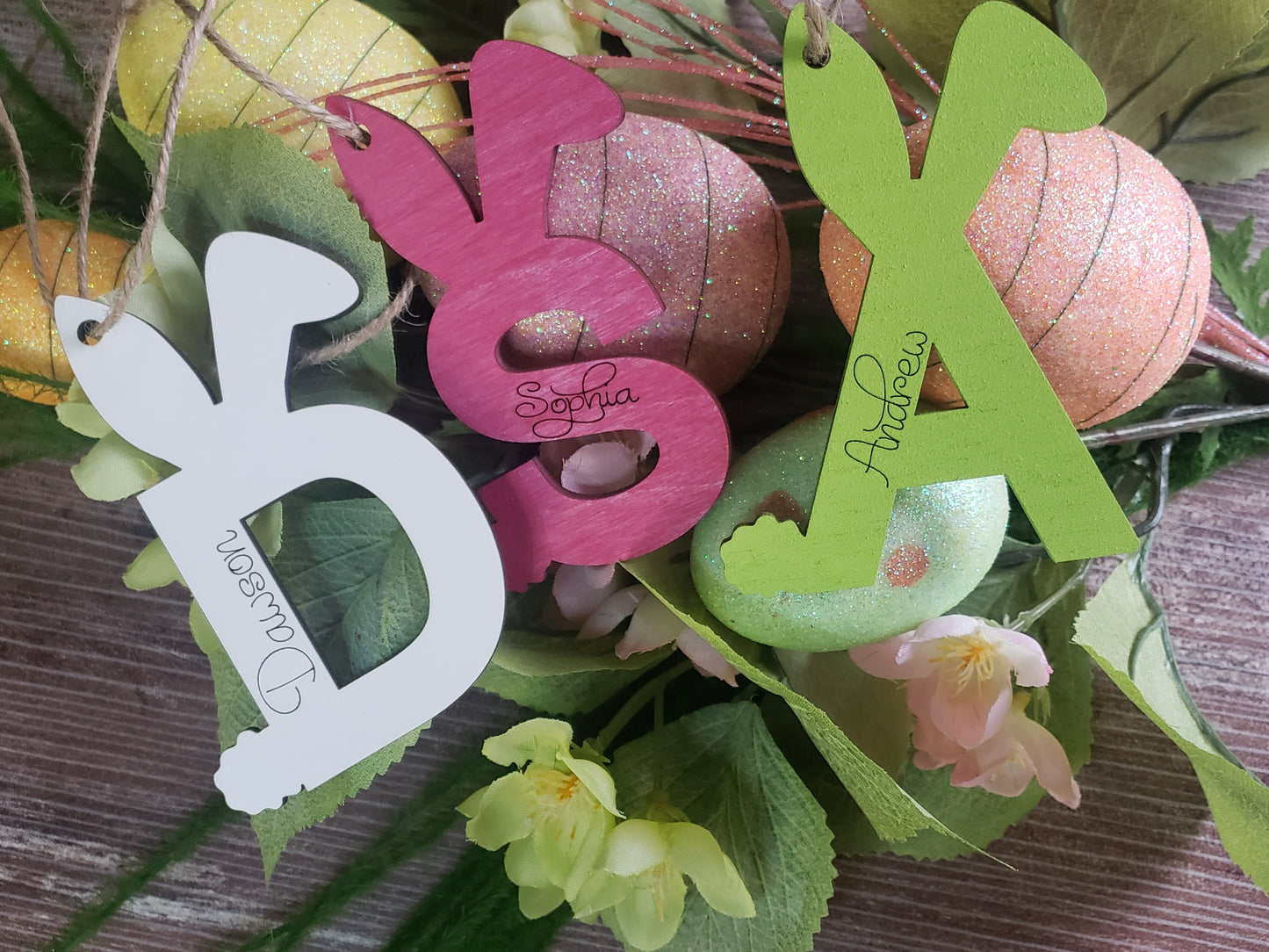 Bunny Easter Basket Personalized Tags