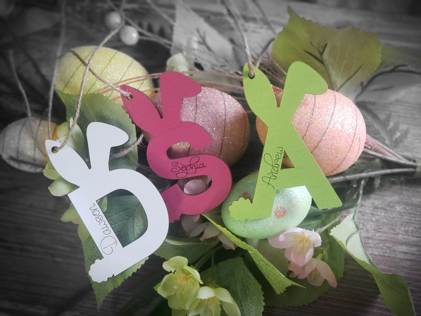 Bunny Easter Basket Personalized Tags