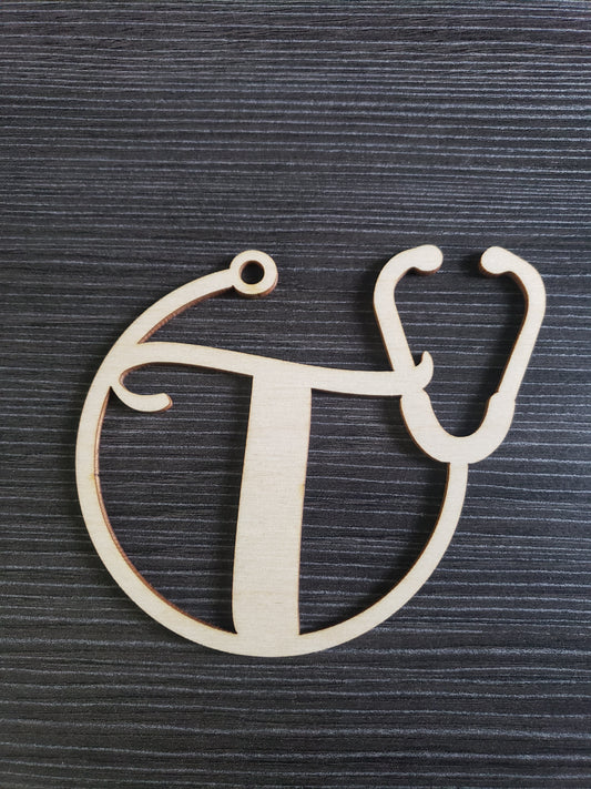 Nurse Stethoscope Car Charm Personalized