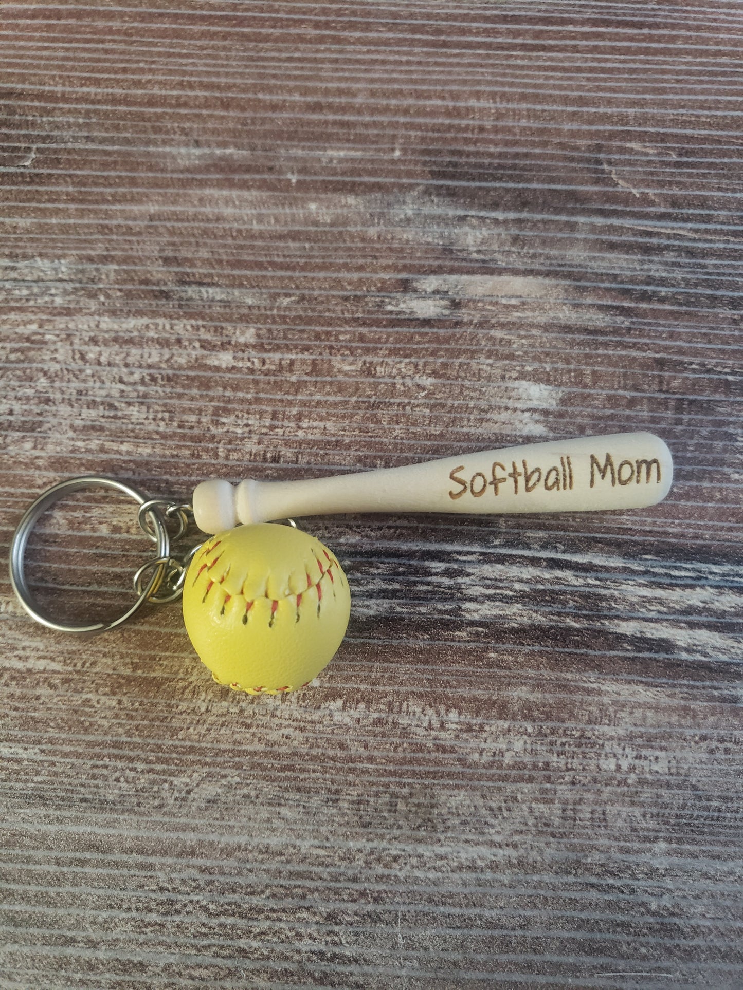 Softball and Baseball Keychains Personalized