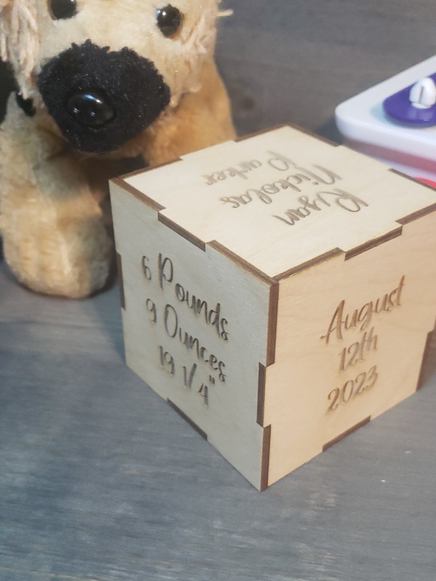 Baby Block Stat Block Personalized