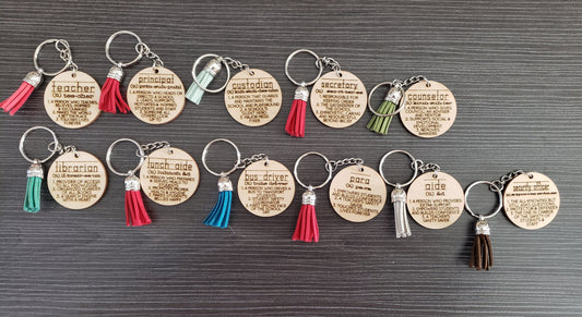 Teacher Meaning Keychains