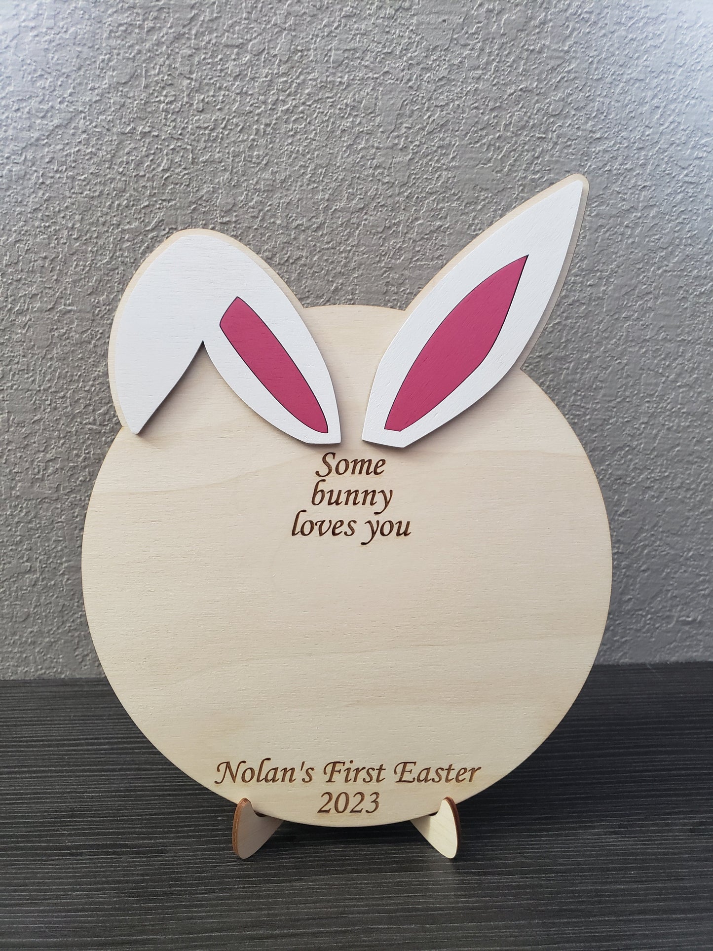 Some Bunny Loves You Personalized Sign