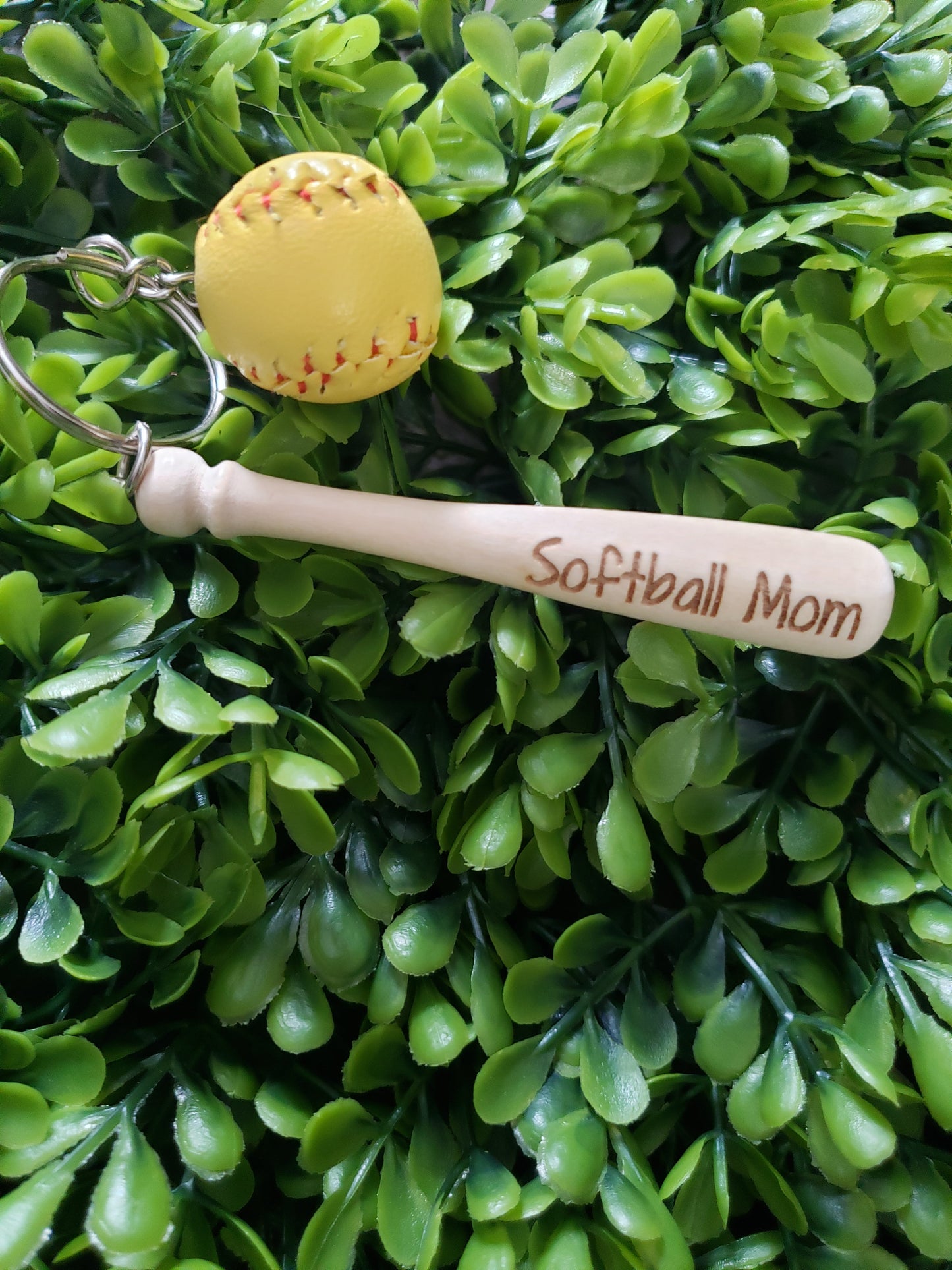 Softball and Baseball Keychains Personalized