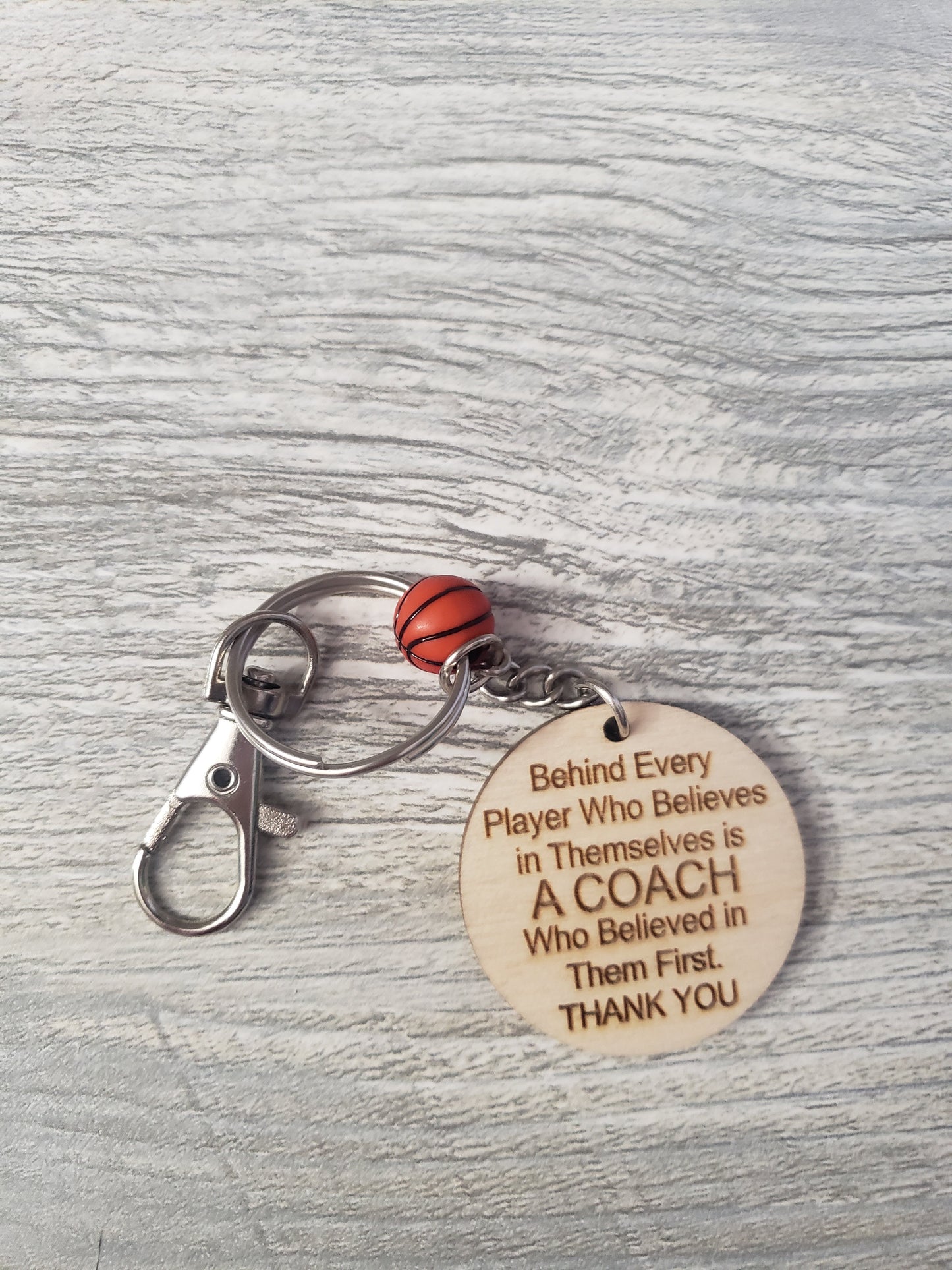 Behind Every Player Coach Keychain