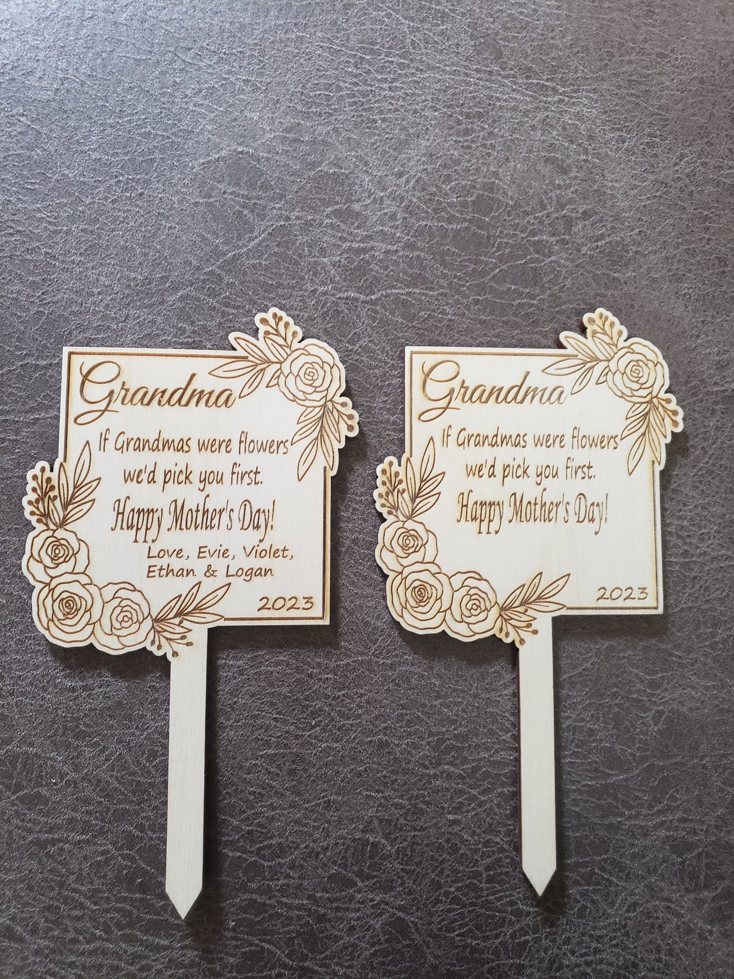 Personalized Mother's Day Flower Stakes