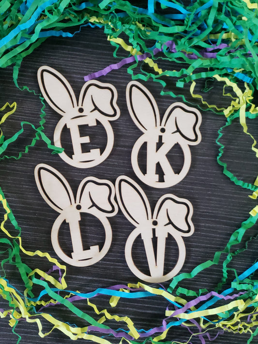 Easter Alphabet Basket Tags Small Personalized
