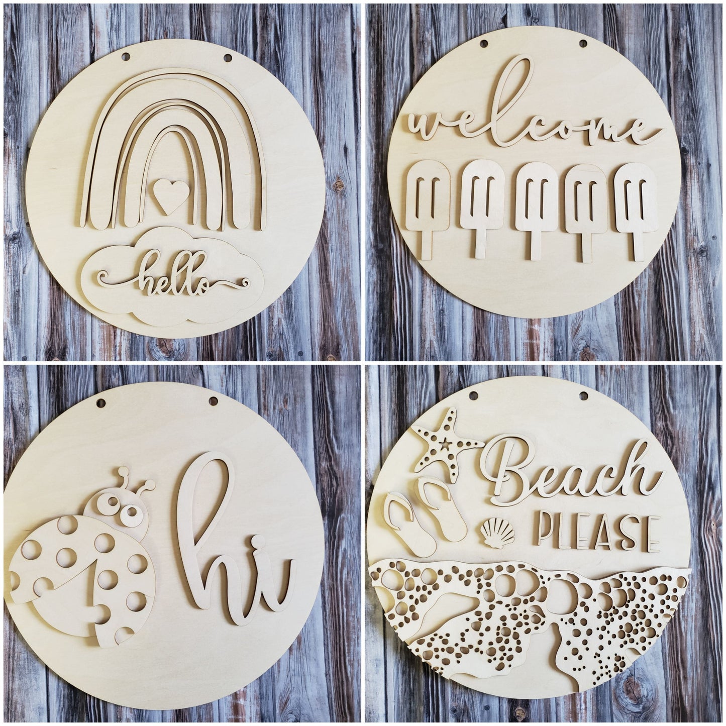 DIY Signs 11.5" Multiple Summer