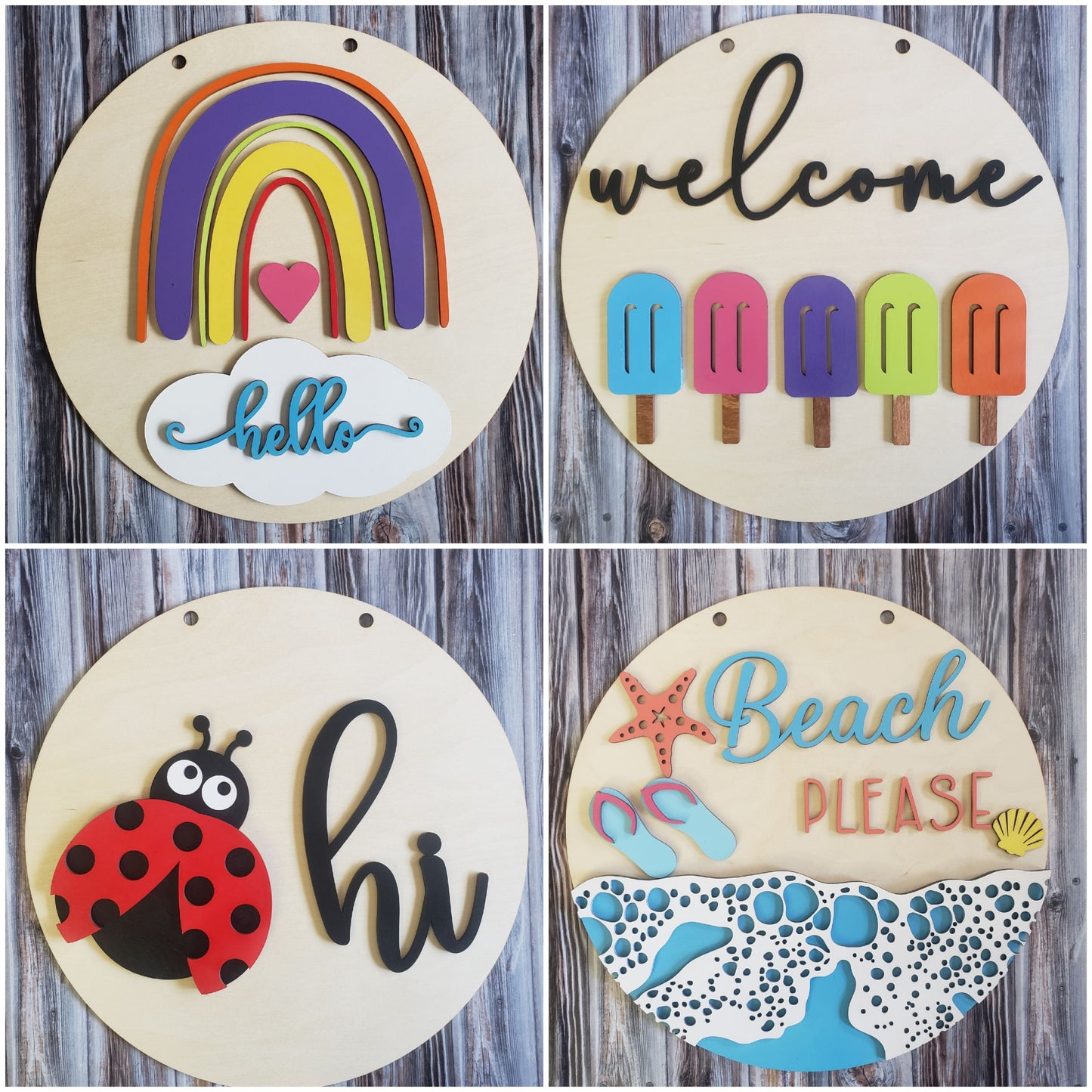 DIY Signs 11.5" Multiple Summer
