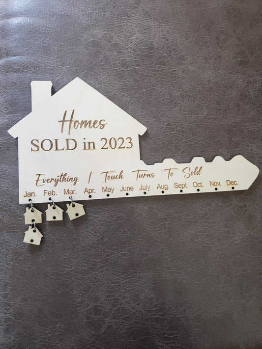 Homes SOLD in personalized year