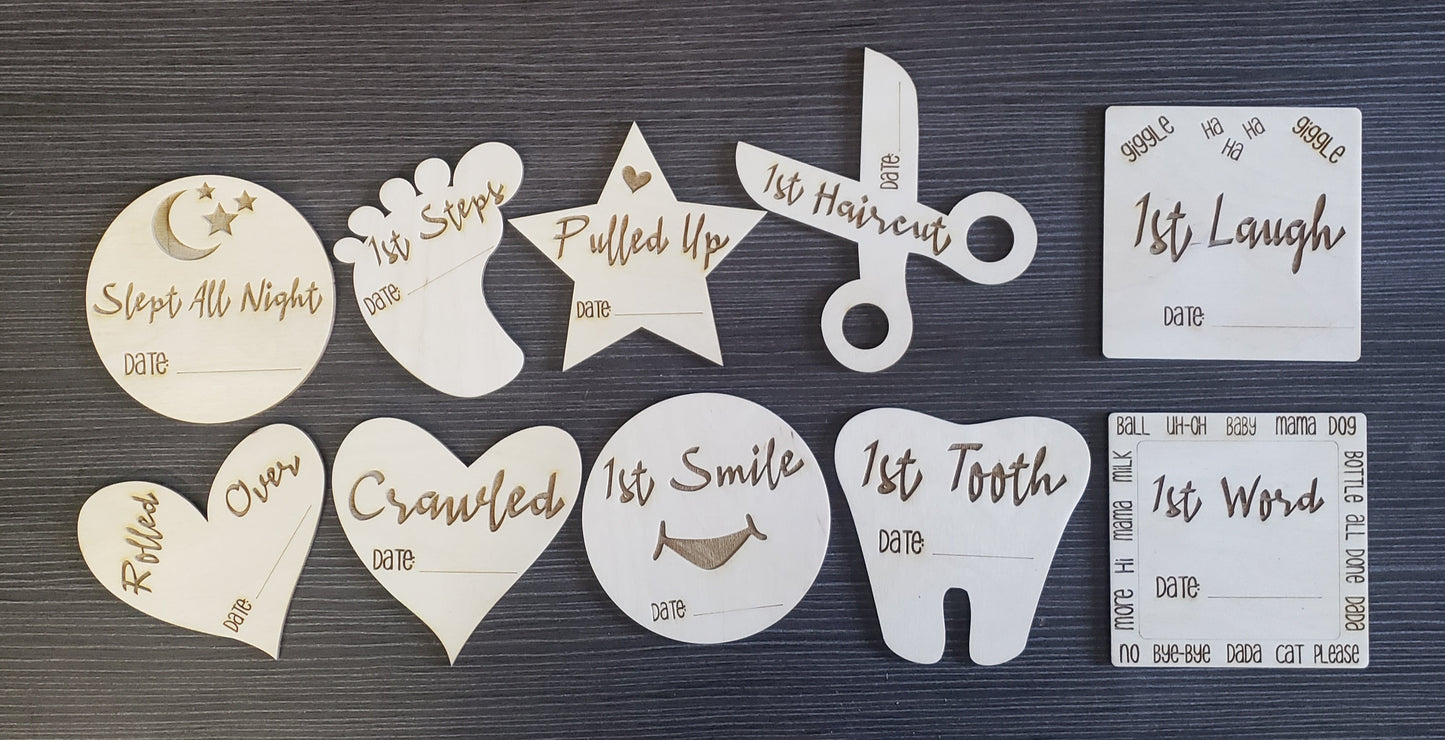 Baby Milestone Cutouts