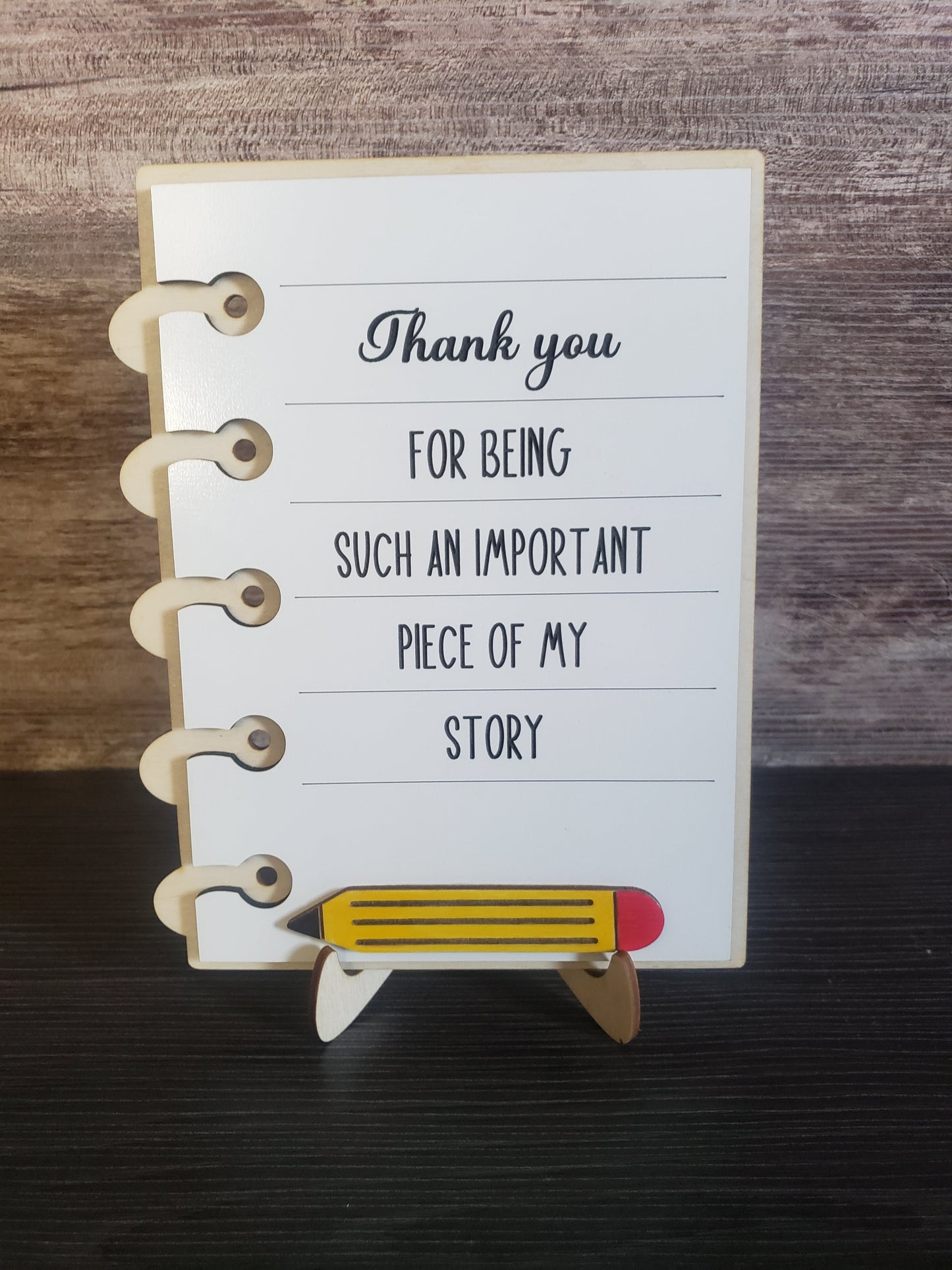 Teacher Notebook Sign